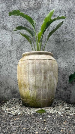 Maceta Vaso Rayado Gigante