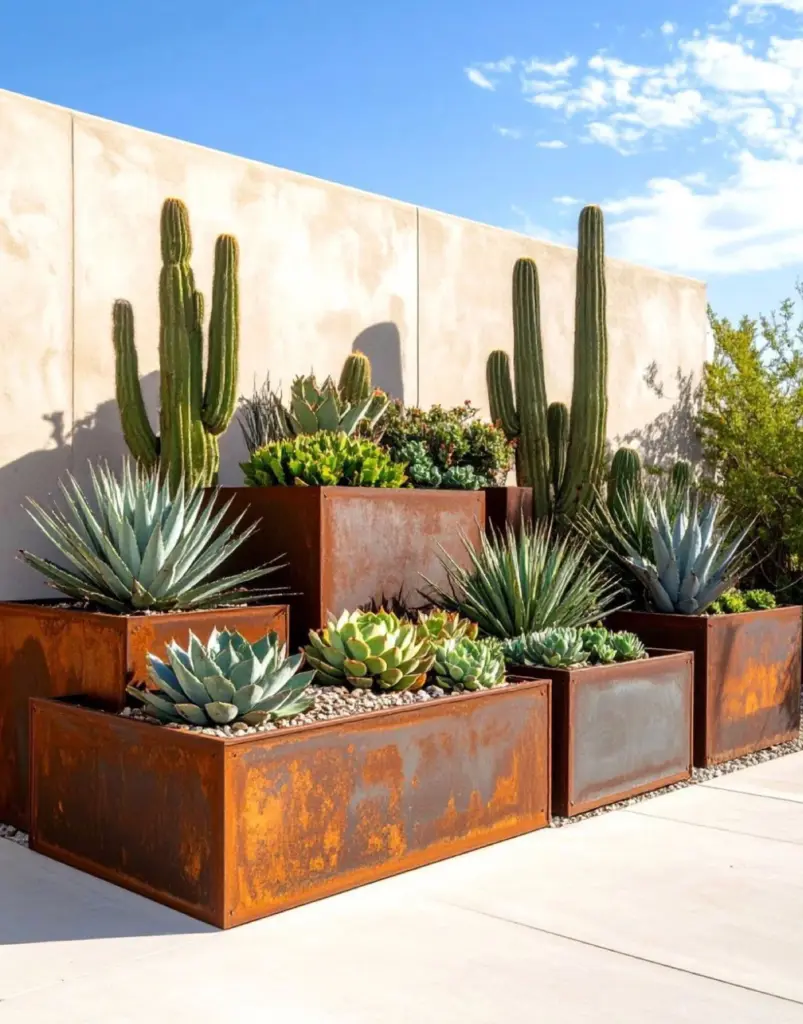 Jardineras de acero